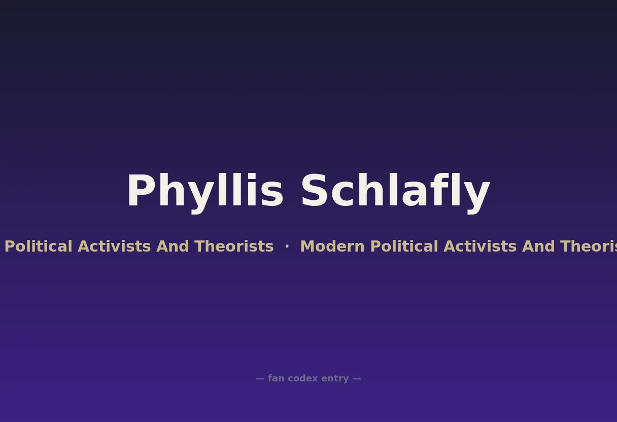 Phyllis Schlafly