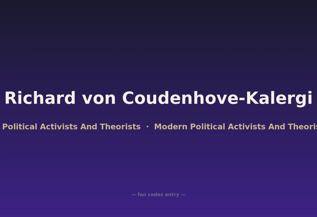 Richard von Coudenhove-Kalergi