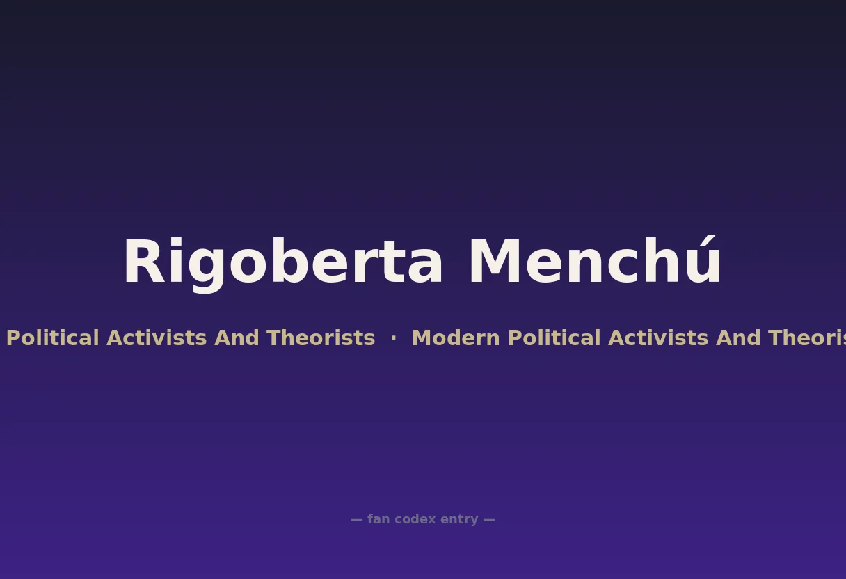 Rigoberta Menchú
