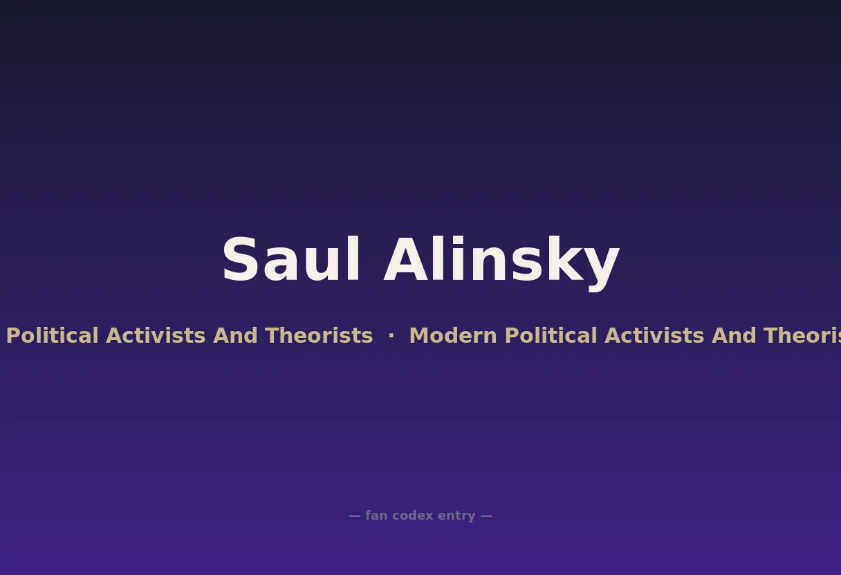 Saul Alinsky